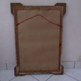 Mirror with gilded wood and stucco frame, early 20th century, 59x83cm