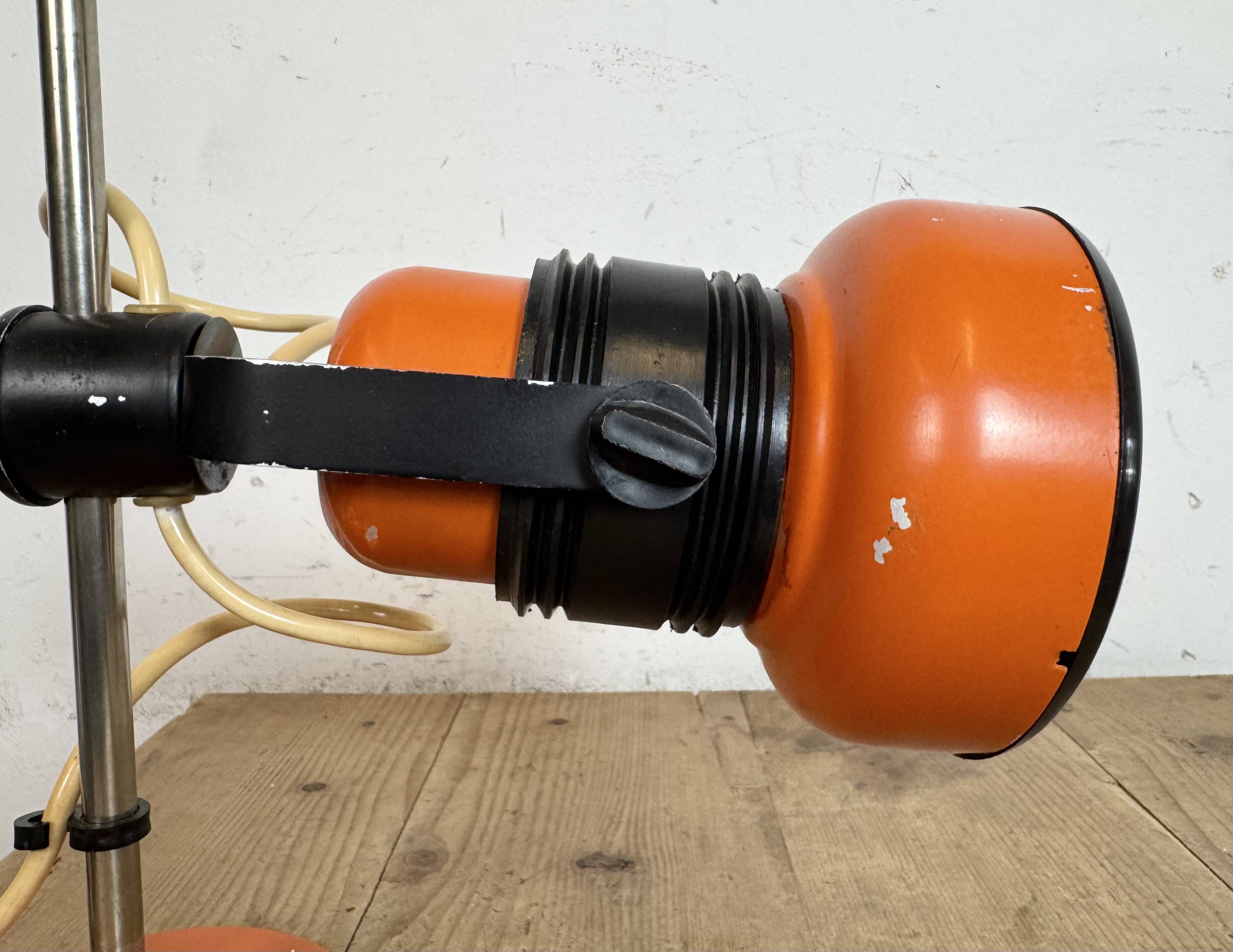 Vintage Orange Table Lamp , 1970s