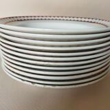 12 K&G Lunéville soup plates, Madrigal model