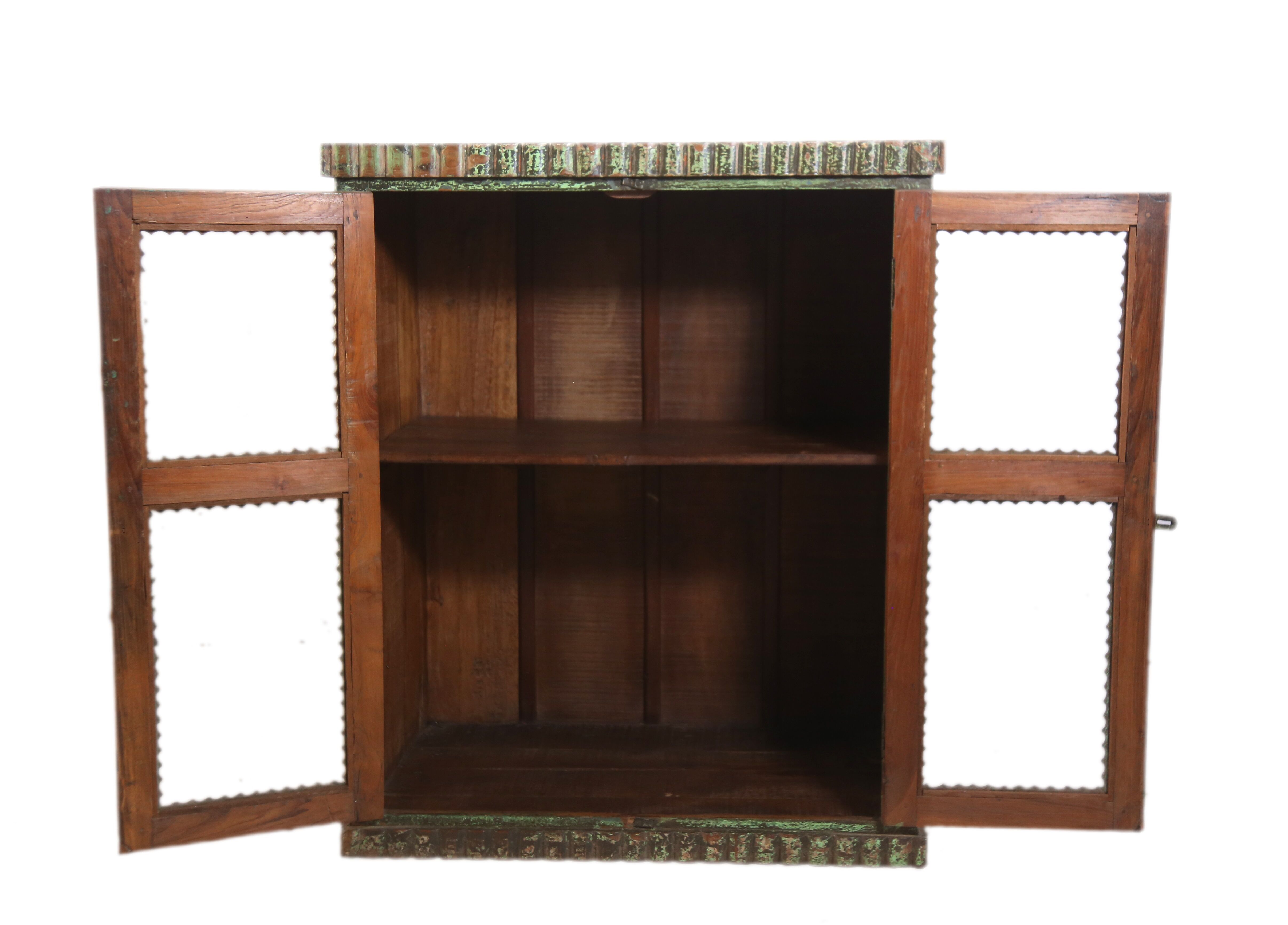 Garde-manger vaisselier Art déco en teck birman