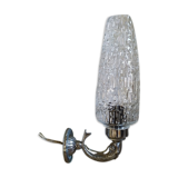 Chrome alloy wall lamp and tulip molded old vintage dp082105