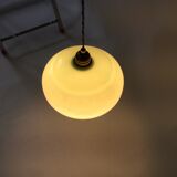 Green opaline ceiling lamp