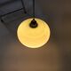 Green opaline ceiling lamp