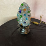 lamp night light tulip bunches of grapes murano glass