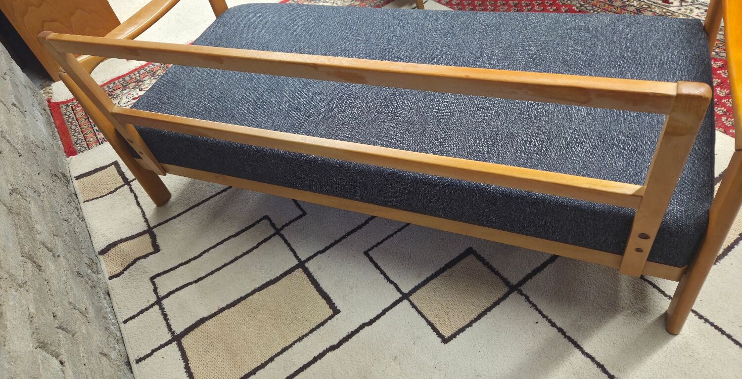 Convertible Scandinavian daybed canapé 1960