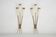 Mid-Century pair of large brass sconces attributable to Stilnovo. Italy 195