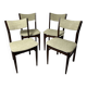 Set of 4 1950s Scandinavian style chairs.
