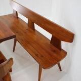 1960s jacob kielland-brandt dining set for i. christiansen, denmark