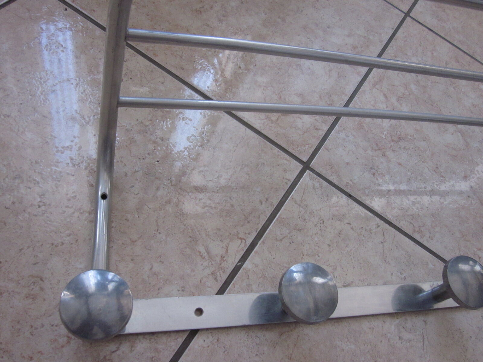 Aluminum coat rack from the 50/60