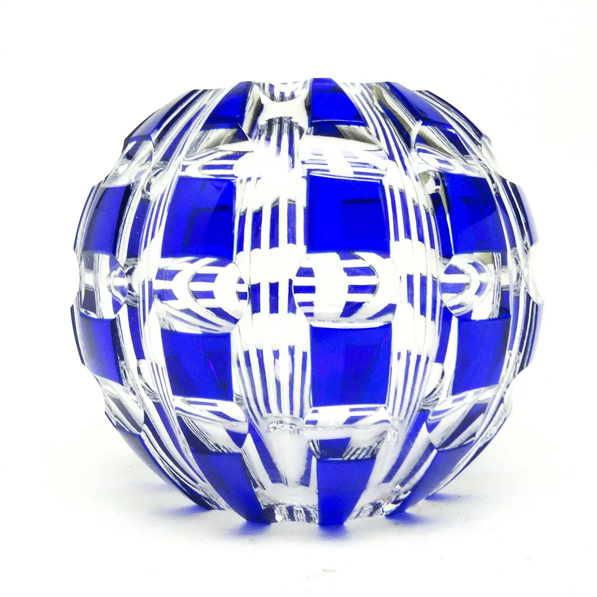 Mid-century modern vase, cobalt glass, Germany, 1950s