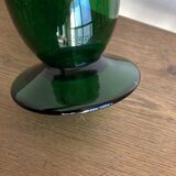XXL mid-century Medici vase in Empoli glass Italian work 1960