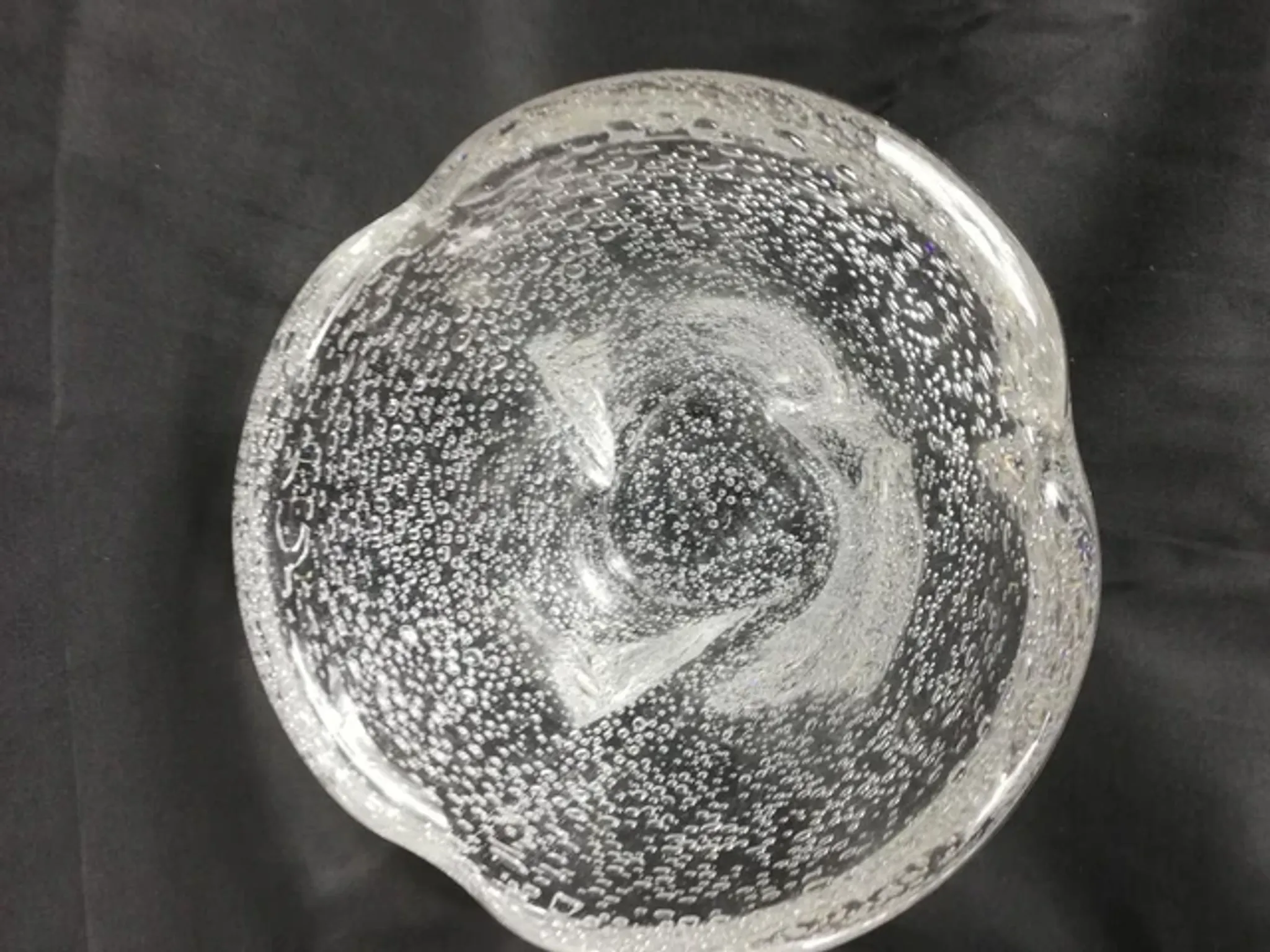 Daum bubble glass vase