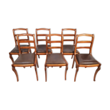 Ensemble de 6 chaises style Restauration  restaurées