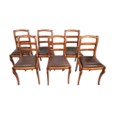 Set of 6 restored Restoration style chairs