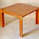 Dining table Afra & Tobia Scarpa Model 778, in solid cherry wood, Italy from the 1970s.