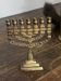 Chandelier, menorah  à sept branches, en laiton 