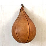 Antique boxing speed pear in leather