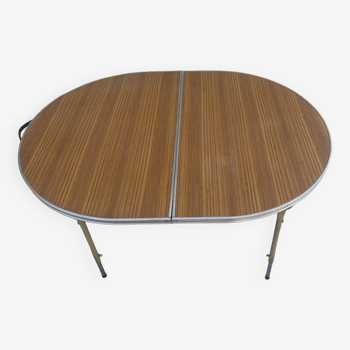 Table de camping pliante marque Doucet années 70s