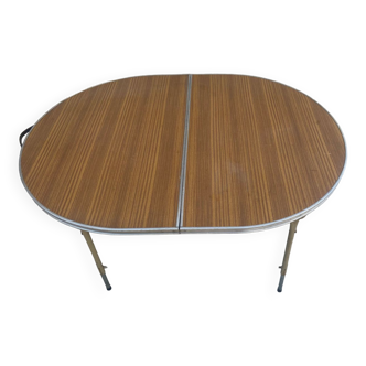 Table de camping pliante marque Doucet années 70s