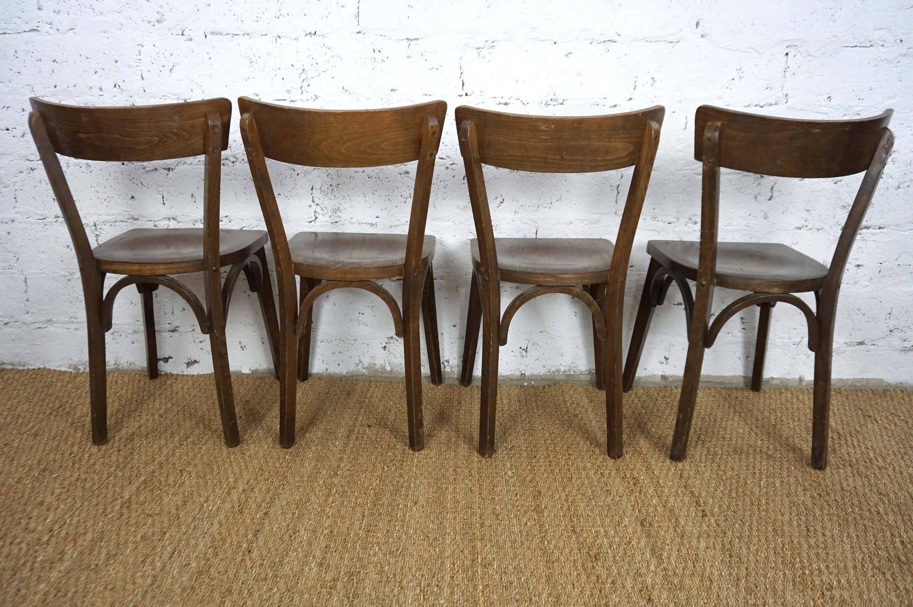 4 vintage bistro chairs