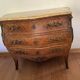 Chest of drawers with 3 drawers in rosewood and marble top.
