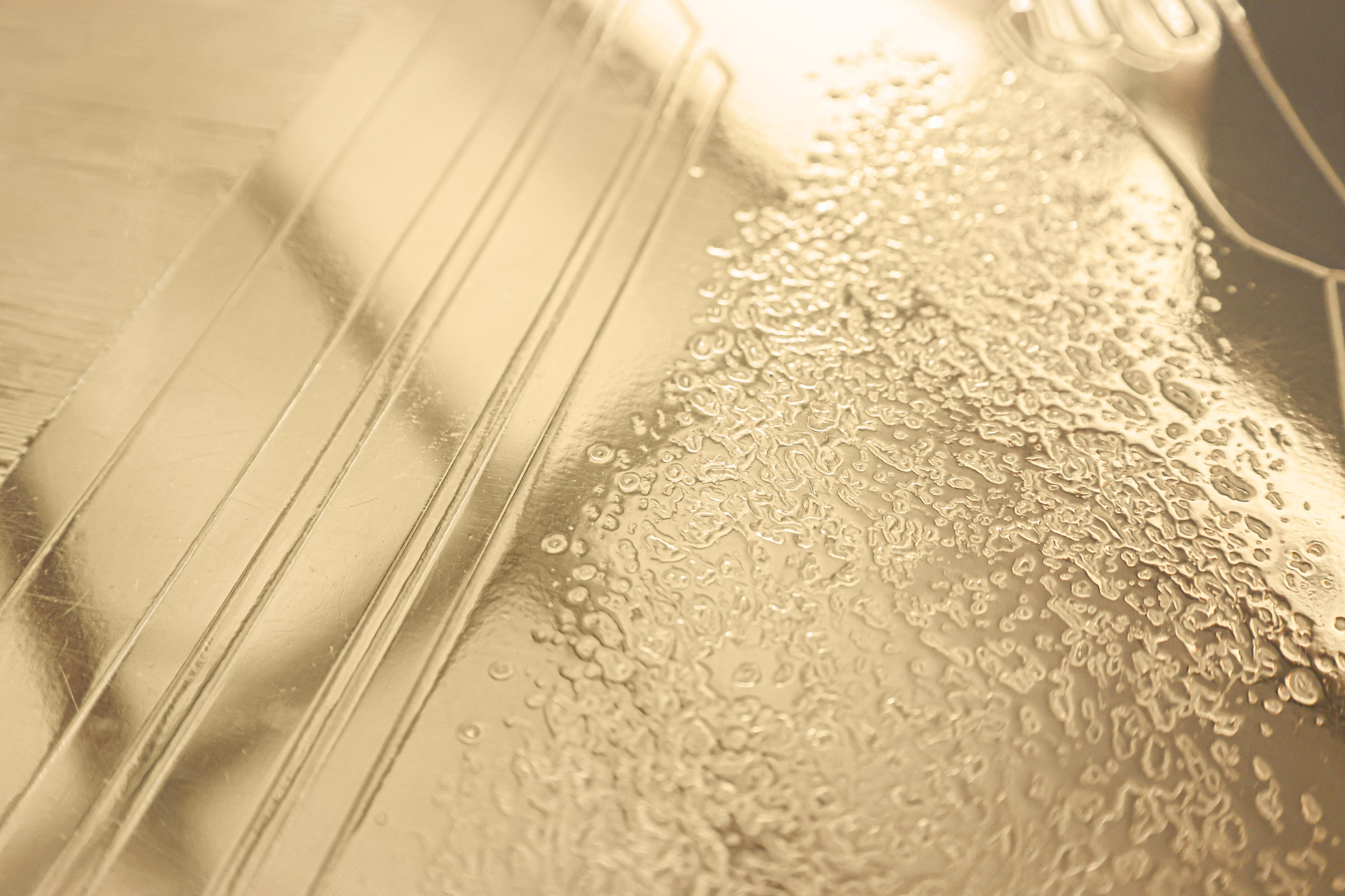 Brass etched coffee table by Lova Creation, Belgium, 1980s.