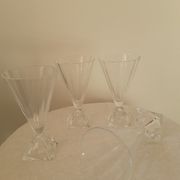 Série de verres à pied en cristal