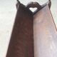 Magazine/book rack in oak with a caned top - early 20th century