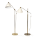 Brass floor lamp model THV376 by Thomas Valentiner