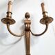 Pair of Louis XVI style bronze wall lights