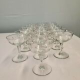19 Louis Philippe style champagne glasses