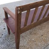 Oak station bench 2m80