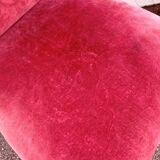 Pair of 2 Napoleon III Second Empire Boudoir Chairs, Red.
