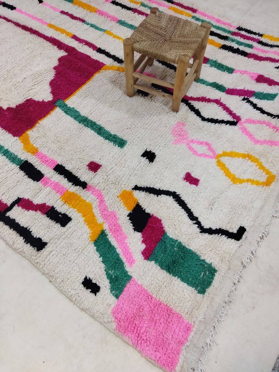Handmade Moroccan Berber rug 298 X 185 CM
