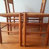 Series of 4 seat chairs and mulched backrest