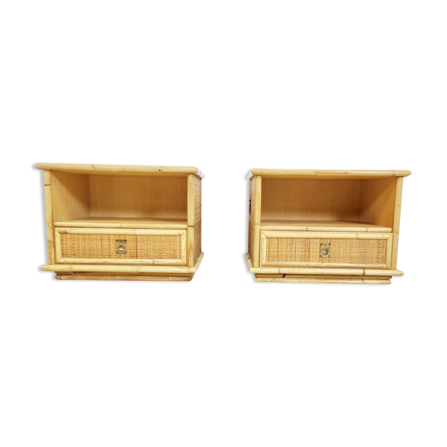 Pair of bedside night stands by Dal Vera 1970s