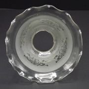 Set of 4 Victorian Style Bell-Shaped Glass Replacement Shades Frilled Edge
