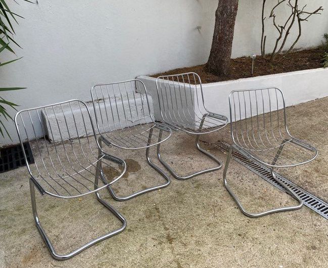 Gastone Rinaldi metal chairs