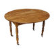 Louis Philippe oval table with flaps, cherry wood Ø120-108 x 74 cm