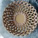 Old braided faience fruit cup signed pichon uzes