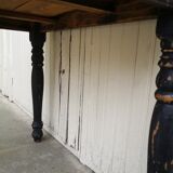 Vintage wooden farmhouse table