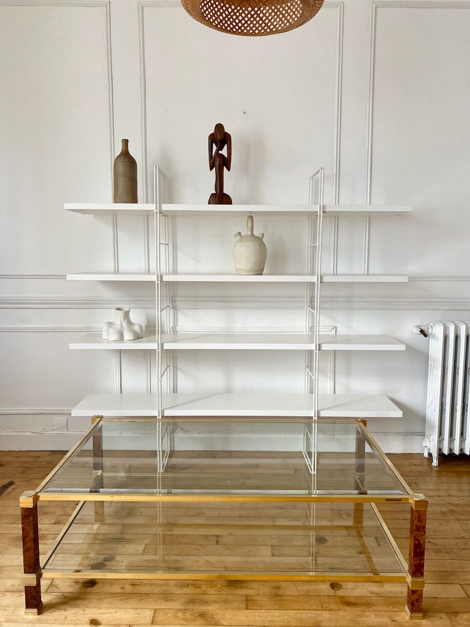 Table basse en verre Pierre Vandel