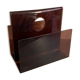 Porte revue plexiglas ambré