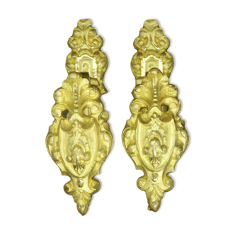 Pair of louis XV style hooks of the nineteenth century