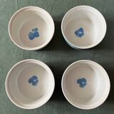 4 ramequins en porcelaine, Courrèges
