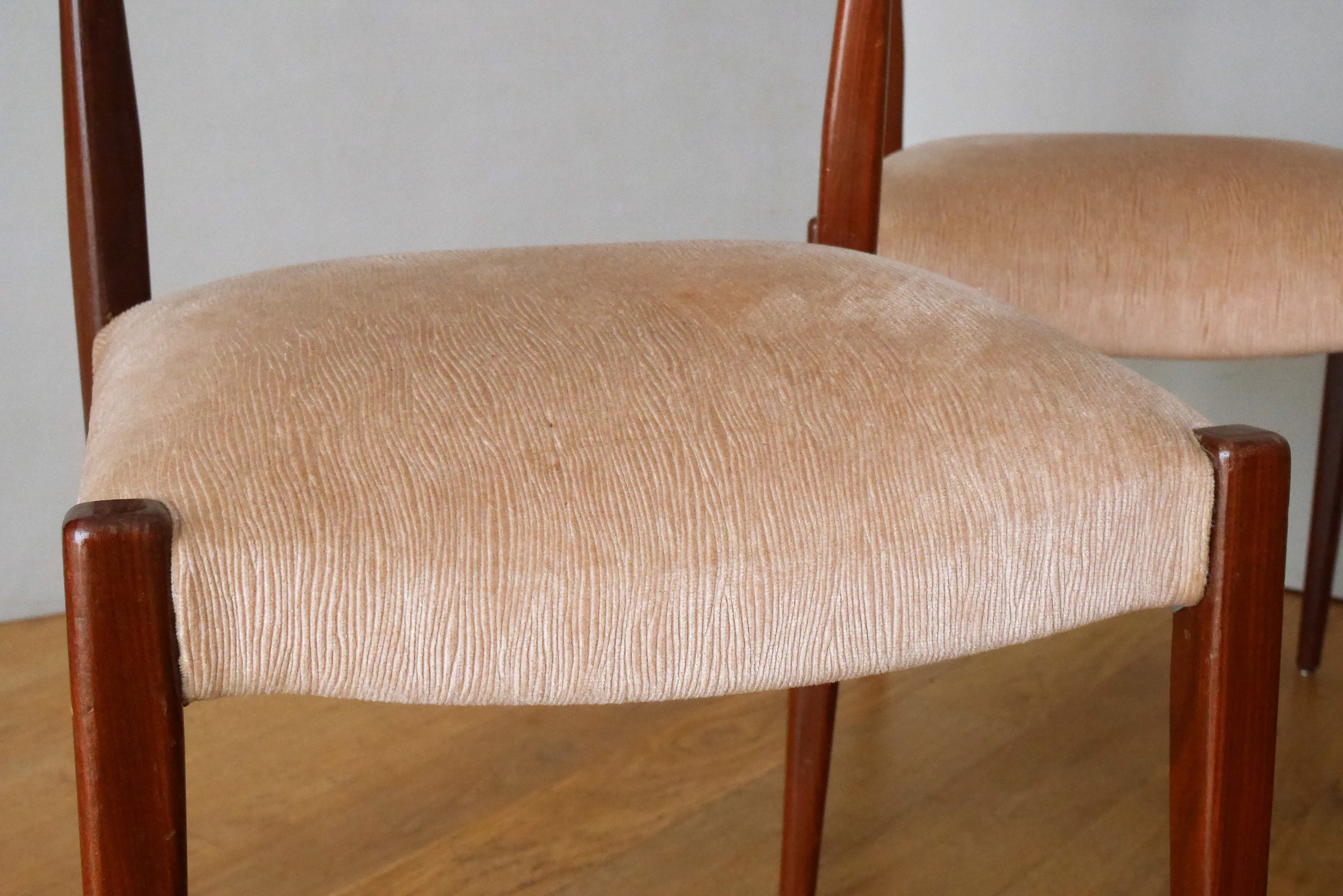 6 candinave teak chairs from the 60s