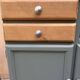Buffet base Mado renovated green Galane and wood