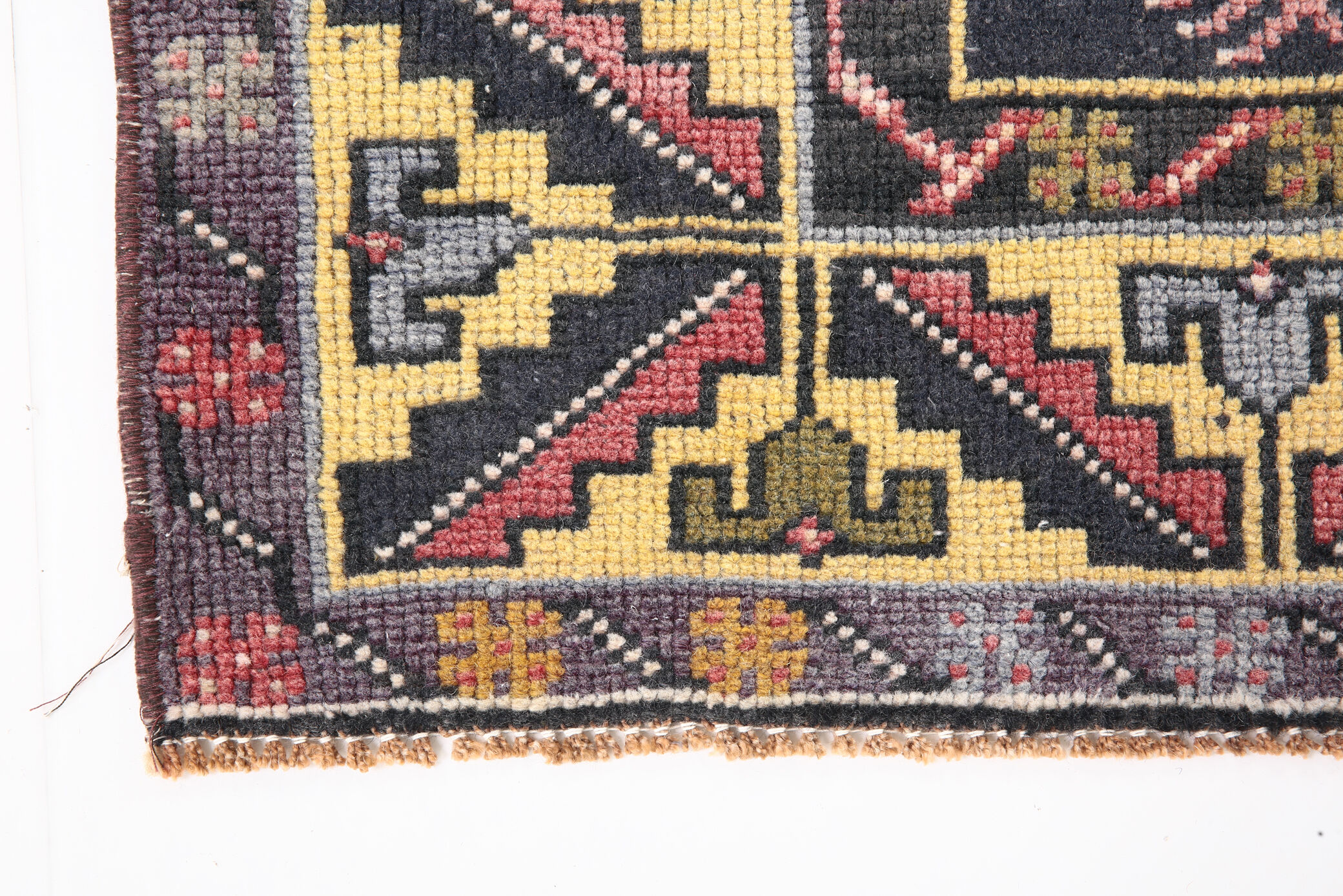 4x7 Handmade Pink Oushak Rug, 120x214Cm