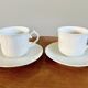 Villeroy & boch tasses à expresso ou à café avec soucoupes, série diamant des années 1980