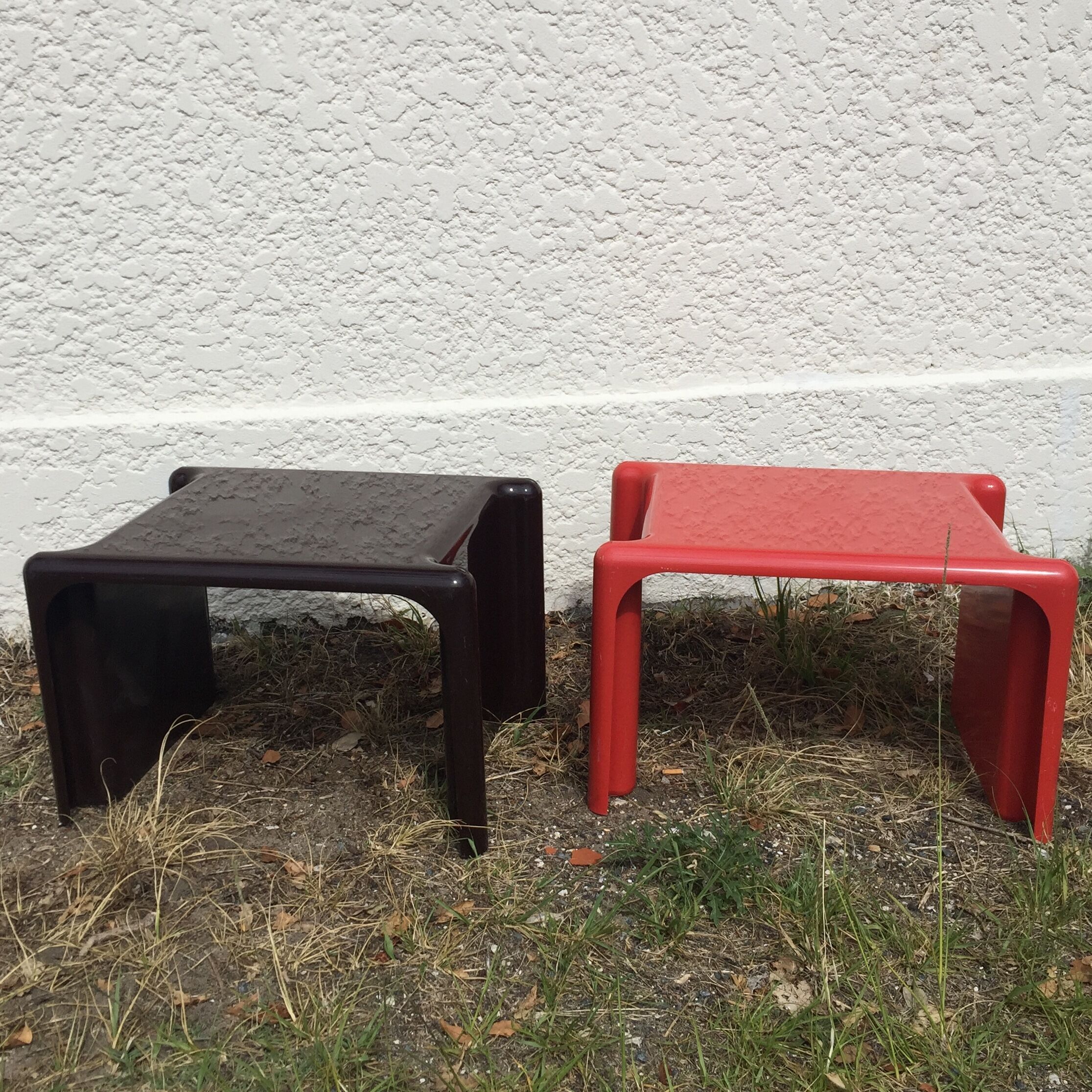 Pair of bedsides, sofa bits Scagno Giotto Stoppino